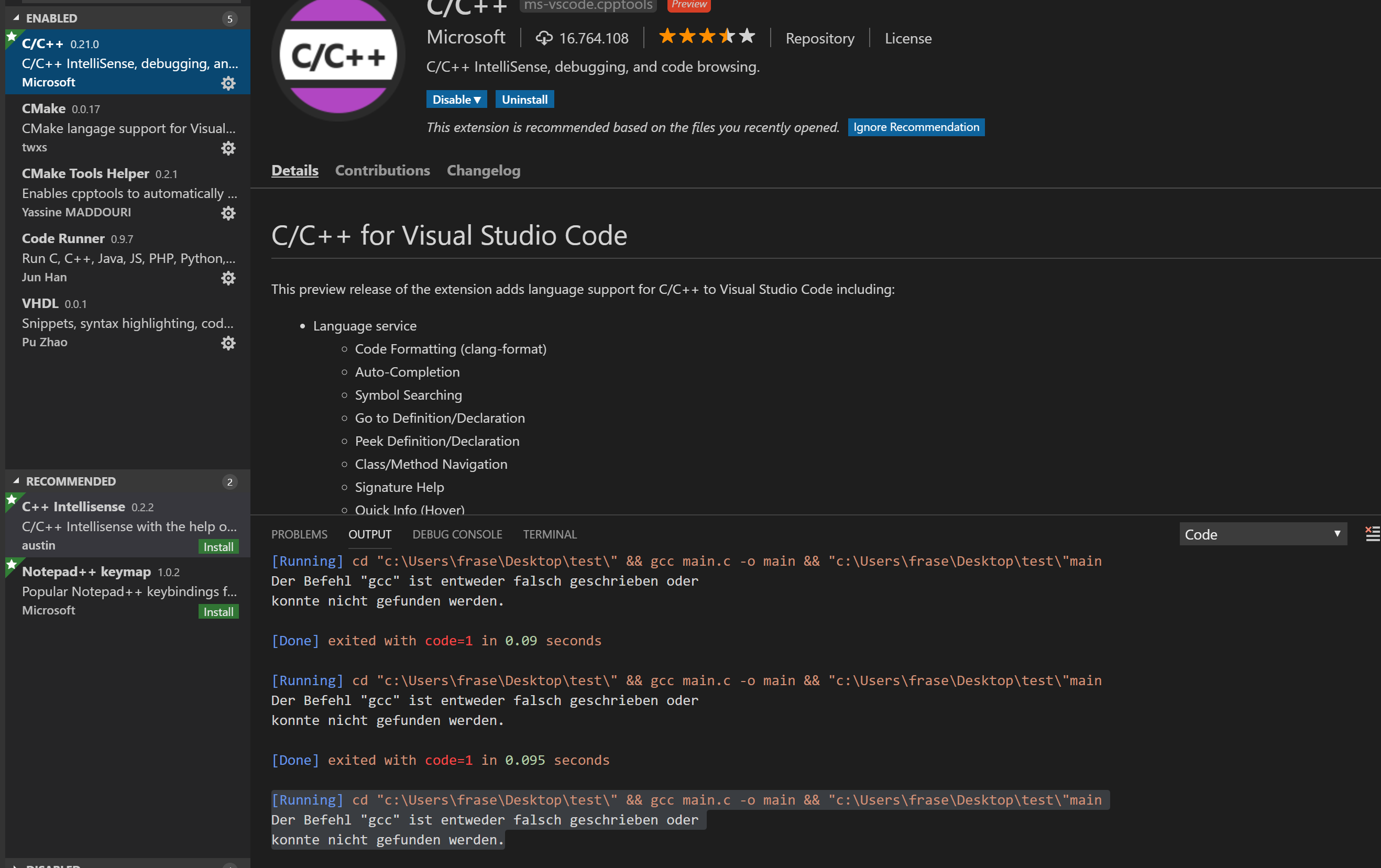 visual code c++ for mac